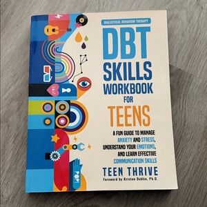 DBT Skills Workbook for Teens - Colorful Cover